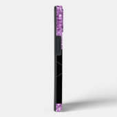 Matig Paars lichtgewicht glitter-dripmonogram Case-Mate iPhone Case (Achterkant / Rechts)