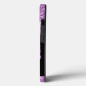 Matig Paars lichtgewicht glitter-dripmonogram Case-Mate iPhone Case (Achterkant / Links)