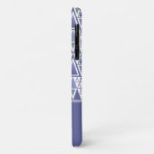 Matig paars roze roze patroon monogrammen Case-Mate iPhone case (Achterkant/links)