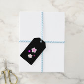 Matig paars voorlooppatroon cadeaulabel (Met Touw)