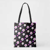 Matig paars voorlooppatroon tote bag (Voorkant)