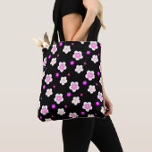 Matig paars voorlooppatroon tote bag (Dichtbij)