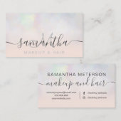 Matig pareltje, ombre blush make-up haar visitekaartje (Voorkant / Achterkant)