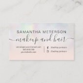 Matig pareltje, ombre blush make-up haar visitekaartje (Achterkant)