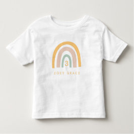 Matig pastel regenboogmeisje kinder shirts
