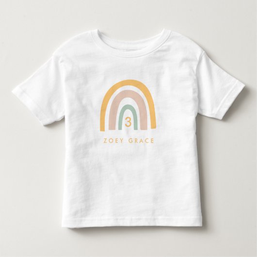 Matig pastel regenboogmeisje kinder shirts (Voorkant)