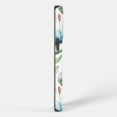 Matig patroon van wilde bloemen iPhone hoesje (Rechterkant)