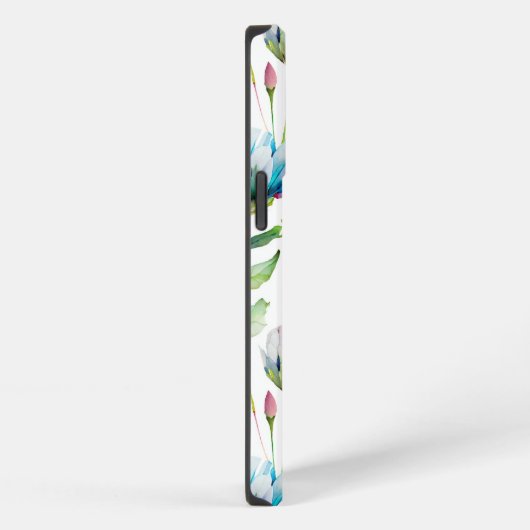 Matig patroon van wilde bloemen iPhone hoesje (Rechterkant)