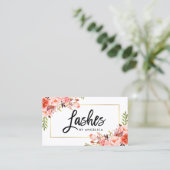 Matig penseelkoraal voor penseel visitekaartje (Staand voorkant)