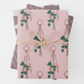 Matig Plant Macrame Holder Dot Pattern Inpakpapier Vel (In situ)