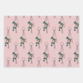 Matig Plant Macrame Holder Dot Pattern Inpakpapier Vel (Voorkant)