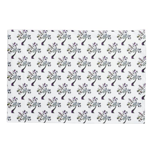 Matig plantgoed van multicolor kussensloop (Achterkant-Links)