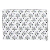 Matig plantgoed van multicolor kussensloop (Voorkant-Links)