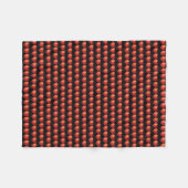 Matig polygonaal kristal rood hart fleece deken (Voorkant (Horizontaal))