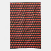 Matig polygonaal kristal rood hart theedoek (Verticaal)