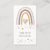 Matig regenbooggemuild Blush Baby Girl Diaper Visitekaartje (Achterkant)