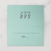 Matig Retro | Trouwplaatskaart Plaatskaartje (Buitenkant ongevouwen)