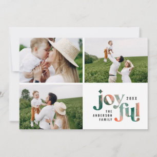 Matig rood, abstract geschilderd kerstfeest feestdagenkaart