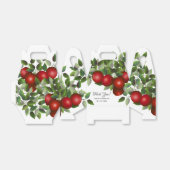 Matig rood appelfruit | Weddenschap-forenset Bedankdoosjes (Uitgevouwen)