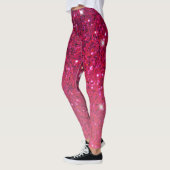 Matig rood en roze glitter Sparkles Gift Leggings (Links)