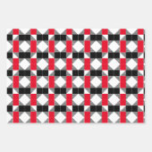 Matig rood en zwart buffelesthetisch inpakpapier vel (Voorkant 2)