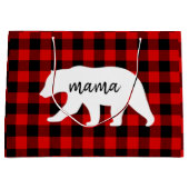 Matig rood geplakt met wit Beer Groot Cadeauzakje (Voorkant)