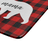 Matig rood geplakt met wit Beer Snijplank (Hoek)