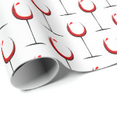 Matig Rood Glazen Patrooncadeau Cadeaupapier (Rol Hoek)