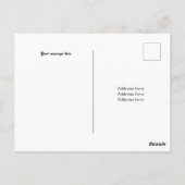 Matig rood graffiti gebeid Afbeelding van het hart Briefkaart (Achterkant)