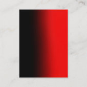 Matig rood zwart geel monogram visitekaartje (Achterkant)