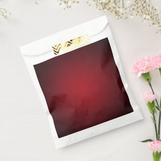 Matig Rood-Zwart Glanzend Vignette Bedankzakje (Gezegeld)
