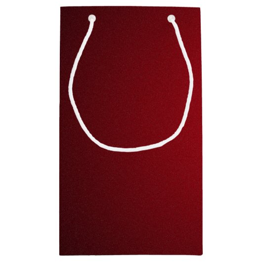 Matig Rood-Zwart Glanzend Vignette Klein Cadeauzakje (Achterkant)