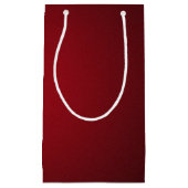 Matig Rood-Zwart Glanzend Vignette Klein Cadeauzakje (Voorkant)