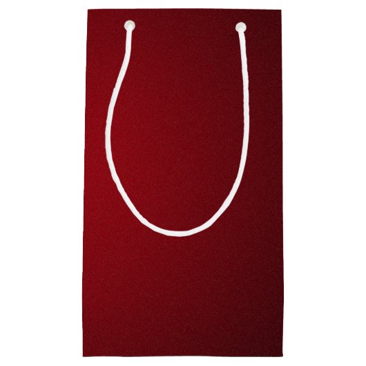 Matig Rood-Zwart Glanzend Vignette Klein Cadeauzakje (Voorkant)