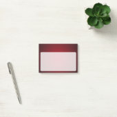Matig Rood-Zwart Glanzend Vignette Post-it® Notes (Kantoor)