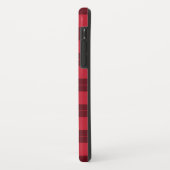 Matig rood zwart spelpatroon Case-Mate iPhone case (Achterkant/links)