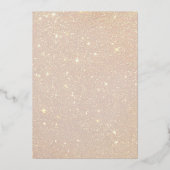 Matig Roos Gold Formal Classic Initiaal Elegant Folie Uitnodiging (Achterkant)