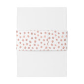 Matig Roos gouden liefdespoka-weddenschap Uitnodigingen Wikkel (Achterkant Voorbeeld)