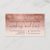 Matig roos goudfolie blauw vakman kortingskaartje (Achterkant)