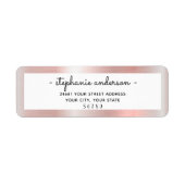 Matig Roos goudpenseel Etiket (Voorkant)