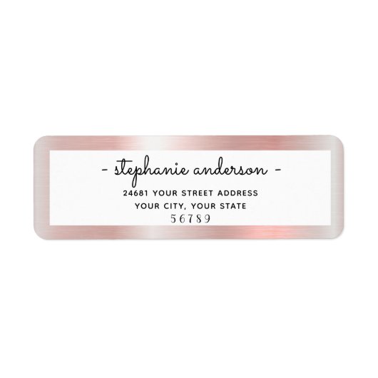 Matig Roos goudpenseel Etiket (Voorkant)