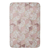 Matig roos goudvormig patroon met sterren badmat (Voorkant Verticaal)