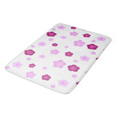 Matig roze bloempatroon met roze gradiënt Gift Badmat (Gekanteld)