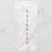 Matig roze en grijs achtergebleven stoeltje menu (Voorkant / Achterkant)