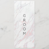 Matig roze en grijs achtergebleven stoeltje menu (Voorkant)