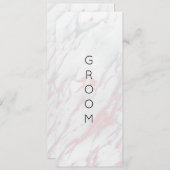 Matig roze en grijs achtergebleven stoeltje menu (Voorkant / Achterkant)