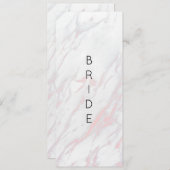 Matig roze en grijs achtergebleven stoeltje menu (Voorkant / Achterkant)