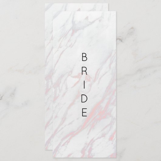 Matig roze en grijs achtergebleven stoeltje menu (Voorkant / Achterkant)