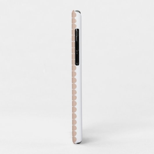 Matig roze en witte polka punt Case-Mate iPhone case (Achterkant/links)