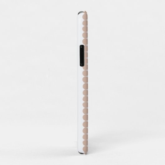 Matig roze en witte polka punt Case-Mate iPhone case (Achterkant/rechts)